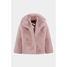 Premium Uzun Tüylü Rex Suni Kürk Kadın Mont