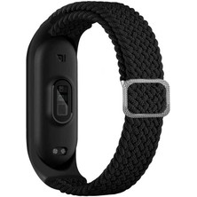 ZORE Xiaomi Mi Band 3 Uyumlu Krd-49 Örgü Kordon Zore - Siyah