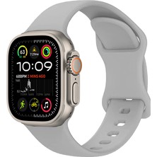 ZORE Watch Ultra 49MM Uyumlu Zore KRD-131 Silikon Kordon Strap Kayış-Gri