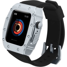 ZORE ​​​watch 7 45MM Uyumlu Krd-65 Kordon Zore - Siyah-Gümüş