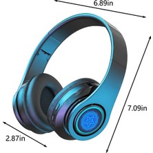 Bluetooth Kulaklık Bluetooth 5.2 Esports Kulaklık Düşük Gecikme Süresi, Rahat Kullanım, 20 Saat Kullanım, Mikrofonlu Katlanabilir Hafif Kulaklık (Yurt Dışından)