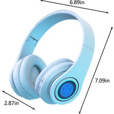 Bluetooth Kulaklık Bluetooth 5.2 Esports Kulaklık Düşük Gecikme Süresi, Rahat Kullanım, 20 Saat Kullanım, Mikrofonlu Katlanabilir Hafif Kulaklık (Yurt Dışından)