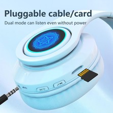 Bluetooth Kulaklık Bluetooth 5.2 Esports Kulaklık Düşük Gecikme Süresi, Rahat Kullanım, 20 Saat Kullanım, Mikrofonlu Katlanabilir Hafif Kulaklık (Yurt Dışından)