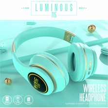 Telefonunuzda Kablosuz Müzik Çalmak Için Gelişmiş Net Stereo Ses ve Işıklı LED Bluetooth Kulaklıkları Deneyimleyin (Yurt Dışından)
