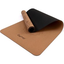 Gymo Pro Series Hizalamalı 5mm Doğal Mantar Cork Yoga Matı Pilates Minderi Mandala