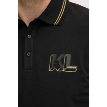 Karl Lagerfeld Erkek Polo Yaka T-Shirt Siyah 745462551235 Polo