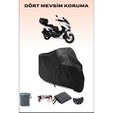 Breen Kuba Chia 125 Uyumlu Siyah Motorsiklet Branda, Motor Örtüsü