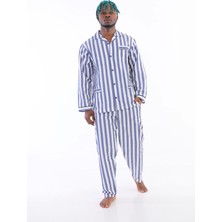 Kocabey 4007 Uzun Kol Çizgili Gaffur Erkek Pijama Takım
