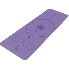 Gymo Hizalamalı 6mm Tpe Yoga Matı Pilates Minderi Lila Nane Yeşili
