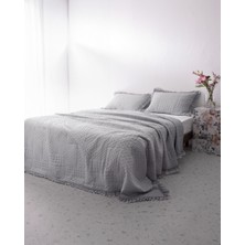 Medus Tek Kişilik Yatak Örtüsü - Gri
