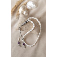 Tesbih 33 Lük Ametist Püskül Arpa Kesim Tespih