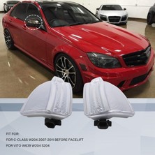 Araba Sol + Sağ LED Dikiz Aynası Dönüş Sinyal Işığı Mercedes-Benz Viano Vıto W639 W204 S204 A2048200721 A2048200821 (Yurt Dışından)