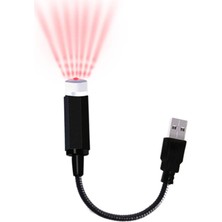 USB Araba Çatı Yıldız Projektör Işığı LED Iç Lamba, Romantik Dekorasyon Yıldız Işıkları Gece Atmosfer Işığı (Kırmızı) (Yurt Dışından)