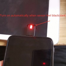 Mini Usb-C LED Rgb Işık Parlaklığı Ayarlanabilir 8 Renk Araba, Dizüstü Bilgisayarlar, Klavye Atmosferi Gece Lambası Için Değiştirilebilir (Yurt Dışından)