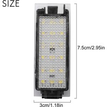 2 Adet Araba LED Numarası Plaka Işığı Renault Megane 2 Clio Laguna 2 Megane 3 Twingo Master Vel Satis (Yurt Dışından)