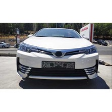 Toyota Corolla Uyumlu 2013-2016 Ön Sis Çıta Kaplama Nikelaj 8 Parça