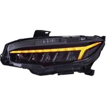Honda Civic Için Uyumlu Fc5-Fk7 Makyajlı - Makyajsız Kasa Uyumlu Matrix LED Far Takımı