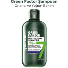 Green Label Green Factor 7 Bitkili Vegan Parabensiz Glutensiz Onarıcı ve Yoğun Bakım Detox Şampuanı 400 ML