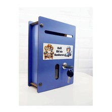 Ahşap Kişiye Özel Renkli Çocuk Kumbarası