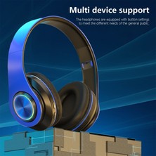 Kulaklıklar Kablosuz Bluetooth Kulaklık Subwoofer Bluetooth 5.2 Mobil Bilgisayar Oyunu Müzik Spor Oyunu Kulaklıklar Gayrimenkulünü LED Işık (Yurt Dışından)