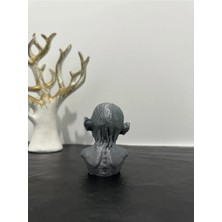 Karga Works Gollum Büst Figür 10CM Gri Gümüş Yüzüklerin Efendisi Smeagol - The Lord Of The Rings