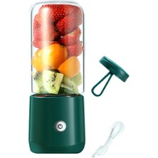 Mirrorr 380 ml Taşınabilir Blender Smoothie Sıkacakları Bardak USB Şarj Edilebilir Ev Seyahat Kişisel Boyutu Elektrikli Meyve Karıştırıcılar-Yeşil (Yurt Dışından)