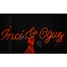 Çizgi Neon Cizgineon Kişiye Özel Isim Işıklı Neon LED Duvar Dekarasyon