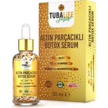 TUBALIFE 24K Altın Parçacıklı Botoks Etkili Cilt Bakım Serumu 30 ml