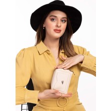 Gondol Hmx Polo Günlük Kullanışlı El Cüzdanı HMX.198 - Krem