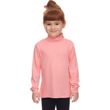 Somon Basic Kız Çocuk Çıtçıtlı Tam Balıkçı Yaka Şardonlu Kışlık Uzun Kollu Tişört