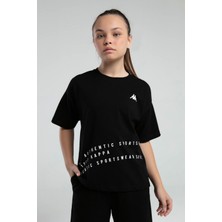 Kappa Kız Çocuk Siyah T-Shirt