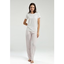 Arnetta Kadın Krem Pijama Takımı