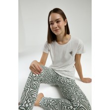 Arnetta Kadın Beyaz Pijama Takımı
