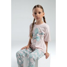 U.S. Polo Assn. U.S. Polo Assn.. Kız Çocuk Pembe Kısa Kol Pijama Takım