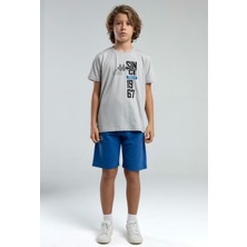Kappa Erkek Çocuk Gri T-Shirt