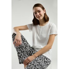 Arnetta Kadın Beyaz Pijama Takımı