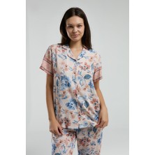 Arnetta Kadın Pembe Gömlek Pijama Takım