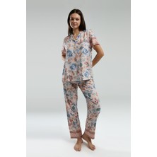 Arnetta Kadın Pembe Gömlek Pijama Takım