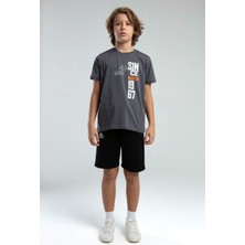 Kappa Erkek Çocuk Gri T-Shirt