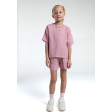 RolyPoly Kız Çocuk Pembe Şort Takım