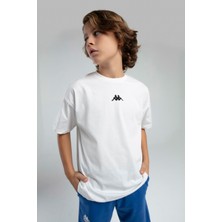 Kappa Erkek Çocuk Beyaz Tişört