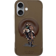 Santa Barbara Polo & Racquet Club Sbprc iPhone 16 Uyumlu Kılıf Aubrey Magsafe İçi Süet Nakış Desenli Kapak