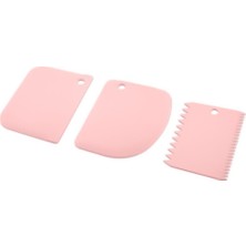 Hometarz 3 Lü Silikon Hamur Kesici Doğrayıcı Kazıyıcı Spatula Set