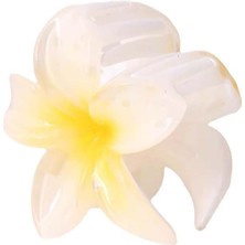 Desingshop Beyaz Lotus Çiçek Toka 4cm