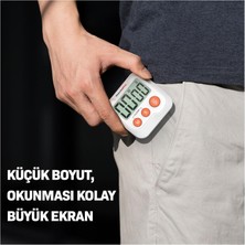 Thermopro TM03 Mutfak, Spor, Ders Için Alarmlı,geri Sayımlı Kronometre - 2 Adet