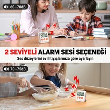 Thermopro TM03 Mutfak, Spor, Ders Için Alarmlı,geri Sayımlı Kronometre - 2 Adet