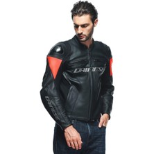 Dainese Racing 4 Black Fluo Red Deri Mont