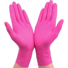 Siyah L Tarzı 50 Parça Pembe Kadın Erkek Eldivenler Evrensel Bahçe Mutfak Yıkama Iş Eldivenleri Lateks Kara Nitril Kauçuk Eldivenleri 100 Adet (Yurt Dışından)