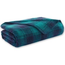 Iyi Geceler Istanbul Ruby Çift Kişilik Yeşil Renkli Pamuk Battaniye