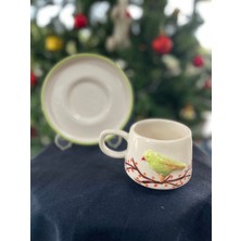 Laodikeia Ceramic Kuş Figürlü Seramik Fincan